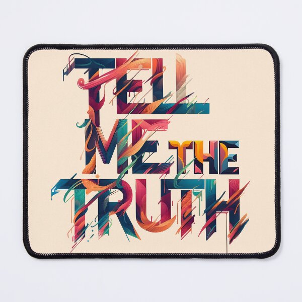 Item preview, Tell Me the Truth, typography designed and sold by maxmaj.