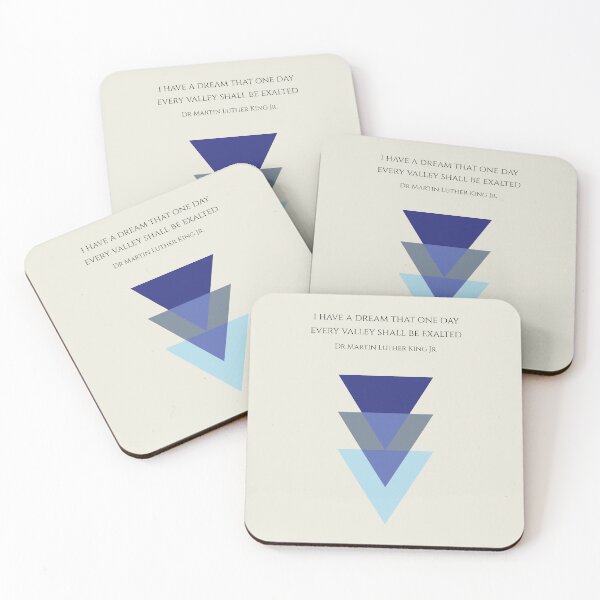 Item preview, I Have A Dream Martin Luther King Quote Geometric Abstract designed and sold by kakarikihill.