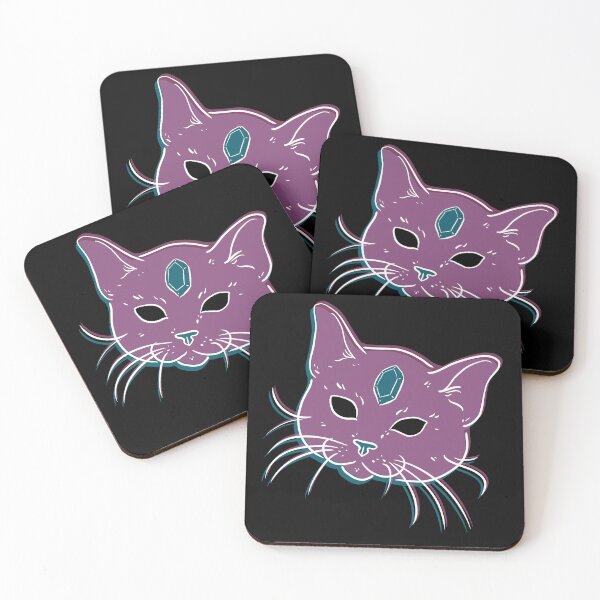 Item preview, Transparent Trippy Kitty (Purple/White) designed and sold by ashleygates98.