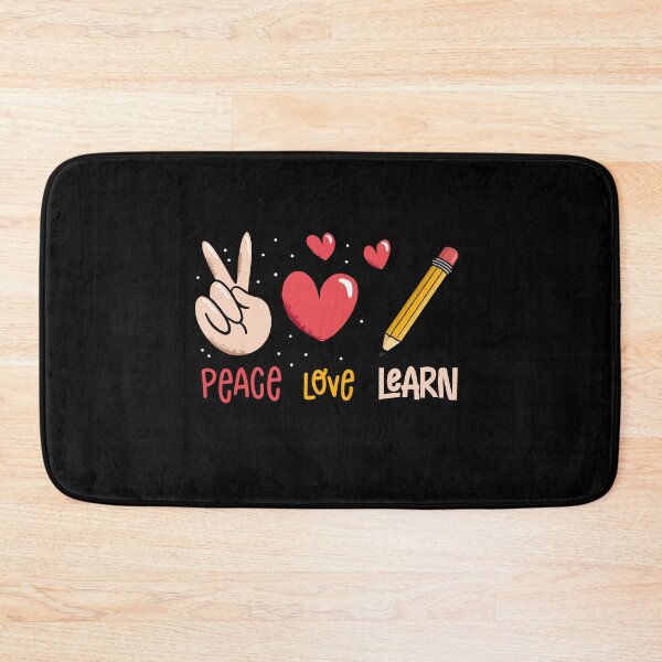 Item preview, Peace Love Learn Funny Teacher Student 100th Days Of School designed and sold by Dressed For  Duty.