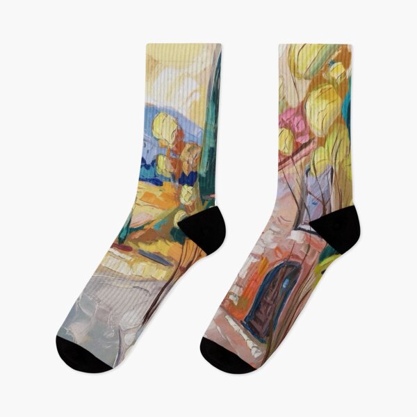 Item preview, French Cobblestone Path – Impressionist Provence Painting designed and sold by CARRAANN.