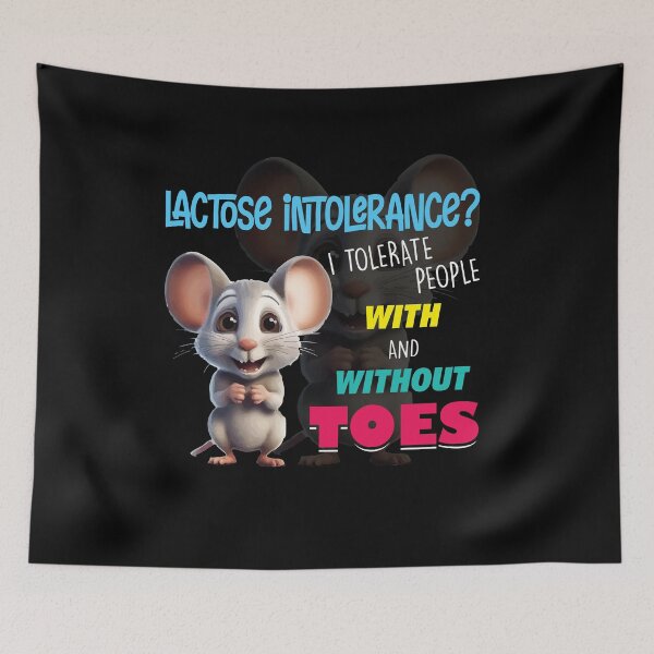 Item preview, Lactose Intolerance Tolerate People With And Without Toes Meme designed and sold by Dressed For  Duty.