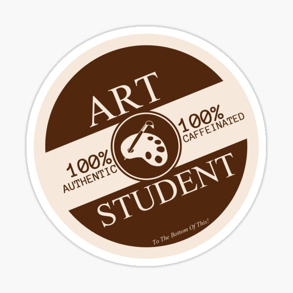 Aperçu de l'œuvre Étudiant en art : Étiquette de café créée et vendue par To The Bottom Of This!.