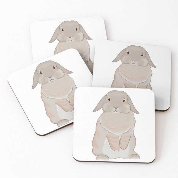 Item preview, Holland Lop Opal Standing Rabbit Illustration designed and sold by tayaan.