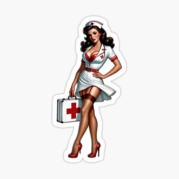 Item preview, Sexy Nurse Pin-up designed and sold by PinUpPizzazz.