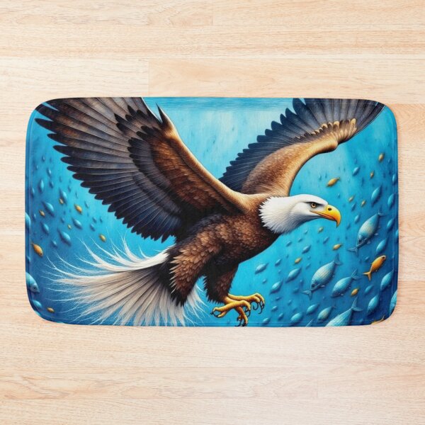 Item preview, Eagle and School of Fish designed and sold by purplesensation.