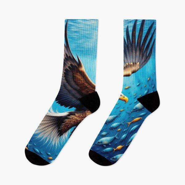 Item preview, Eagle and School of Fish designed and sold by purplesensation.