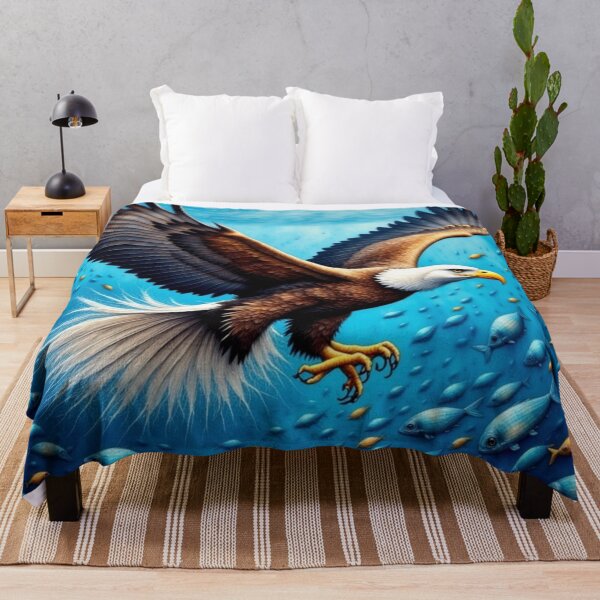 Item preview, Eagle and School of Fish designed and sold by purplesensation.
