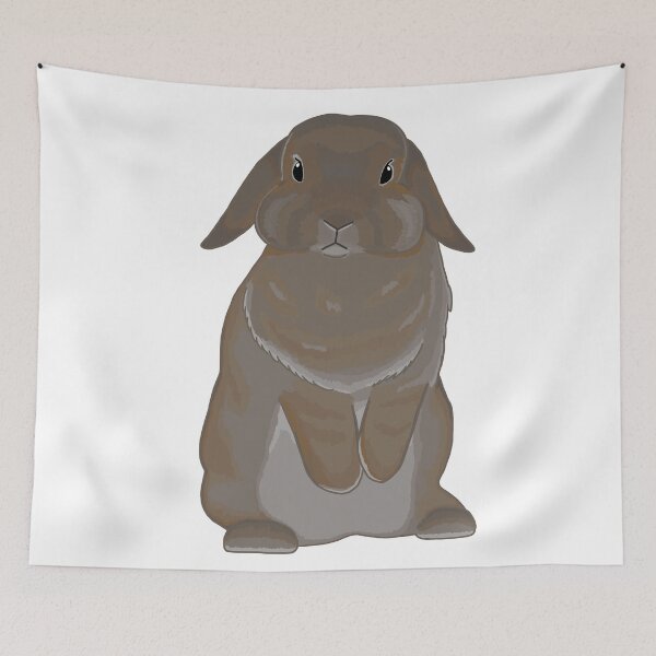 Item preview, Holland Lop Standing Lilac otter colored Rabbit designed and sold by tayaan.