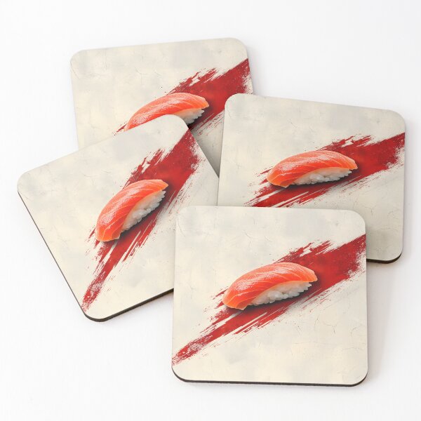 Item preview, Realistic Salmon Sushi with Bold Art designed and sold by chi3-jp.
