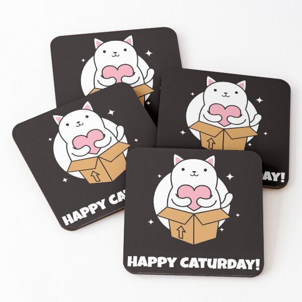Item preview, Happy Caturday! designed and sold by Boardwalkmerch.