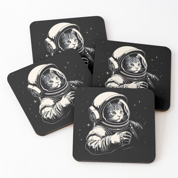 Artikelvorschau, Astronautenkatze, Weltraumkatze entworfen und verkauft von KCLPrints.