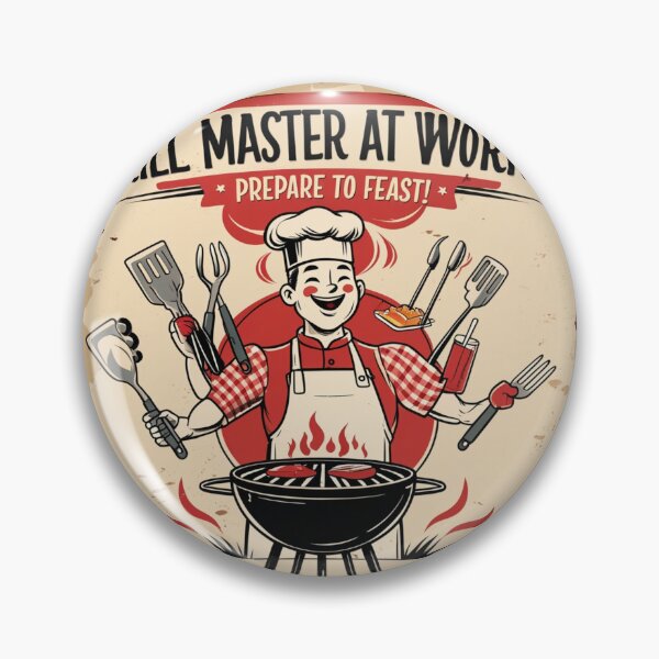 Item preview, Grill King in Action – Feast Awaits! designed and sold by InnovateSpot.