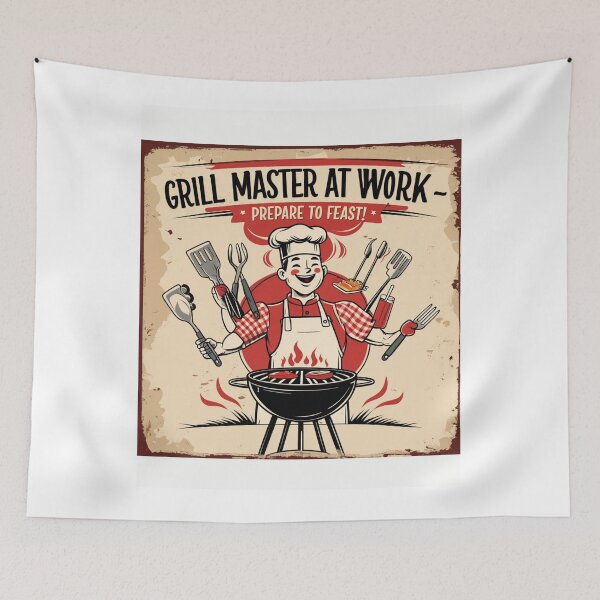 Item preview, Grill King in Action – Feast Awaits! designed and sold by InnovateSpot.