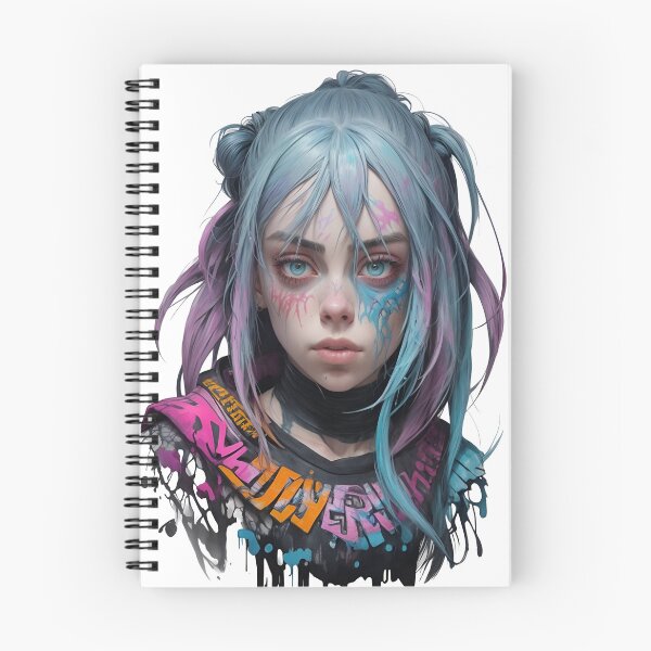 Item preview, Cyberpunk Graffiti Girl – Futuristic Portrait with Neon Accents & Street Art Aesthetic designed and sold by Whiteshadow130.