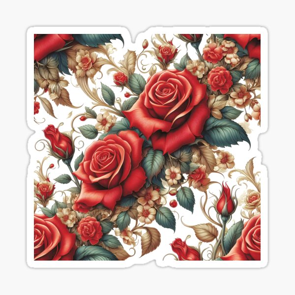Item preview, Charming Red Roses designed and sold by HappyHavenStu.