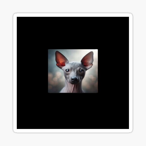 Vista previa del artículo con la obra «Xoloitzcuintli», diseñado y vendido por sloganwriter12.