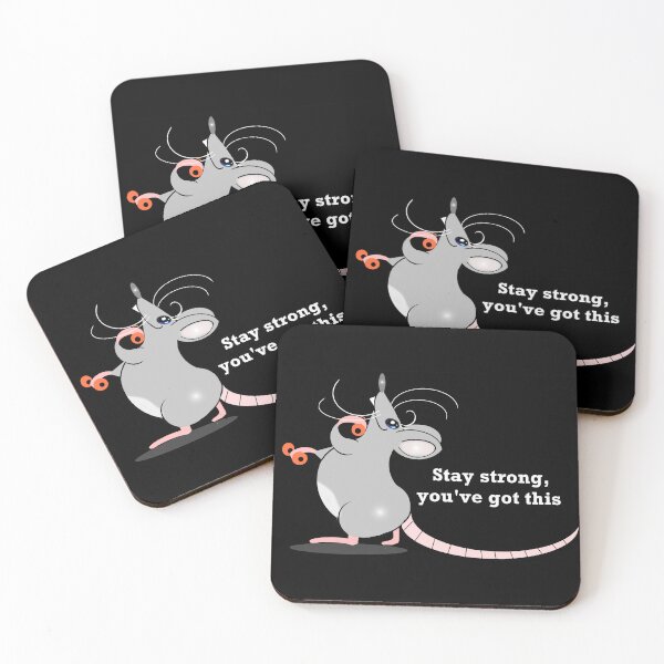 Item preview, A Chunky rat (mouse) Lifting dumbbells to try to lose weight  designed and sold by Shirley cute art .