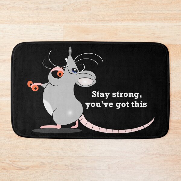 Item preview, A Chunky rat (mouse) Lifting dumbbells to try to lose weight  designed and sold by Shirley cute art .