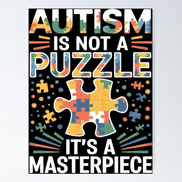 Item preview, Autism Is Not A Puzzle It's A Masterpiece designed and sold by KitonicTees.