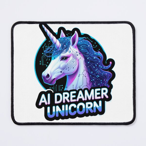 Item preview, AI Dreamer Unicorn: Neural Network Visionary designed and sold by zoughlal.