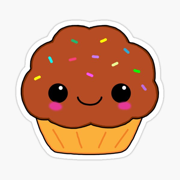 Cute Kawaii Chocolate Cupcake Cute Kawaii Chocolate Cupcake