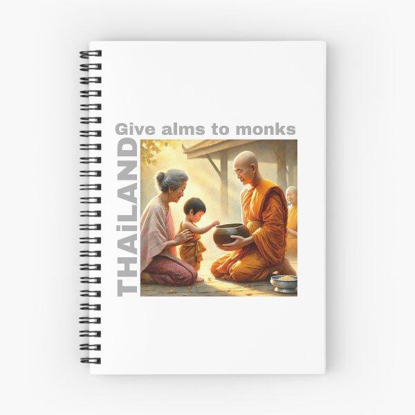 Item preview, Give alms to monks designed and sold by arokya53.