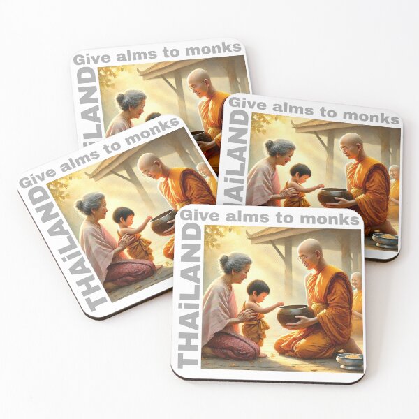 Item preview, Give alms to monks designed and sold by arokya53.