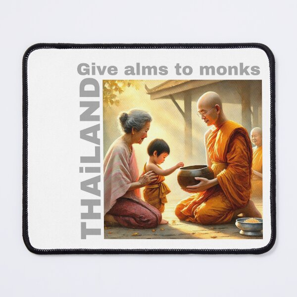 Item preview, Give alms to monks designed and sold by arokya53.