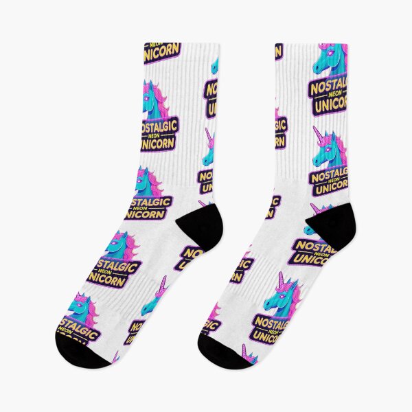 Item preview, Nostalgic Neon Unicorn: Retro-Futuristic Glow designed and sold by zoughlal.
