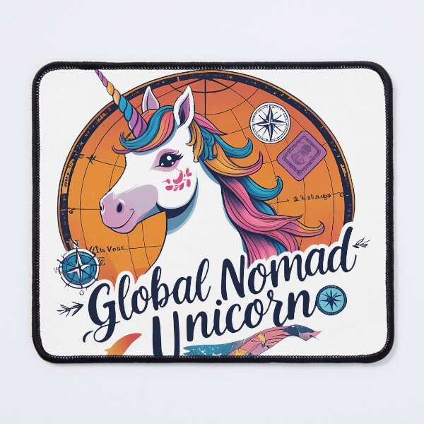 Item preview, Global Nomad Unicorn: Wanderlust Explorer designed and sold by zoughlal.