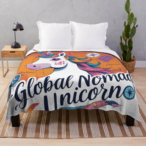 Item preview, Global Nomad Unicorn: Wanderlust Explorer  designed and sold by zoughlal.