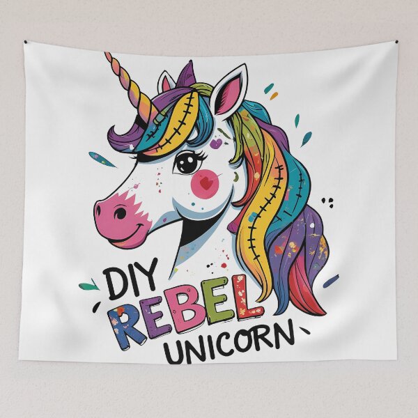 Item preview, DIY Rebel Unicorn: Crafty Chaos designed and sold by zoughlal.