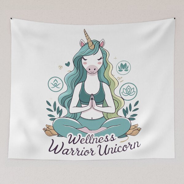 Item preview, Wellness Warrior Unicorn: Zen Balance designed and sold by zoughlal.