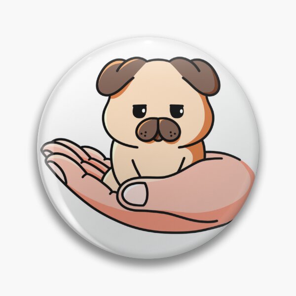 Item preview, Tiny Grumpy Pug designed and sold by yogiskencing.
