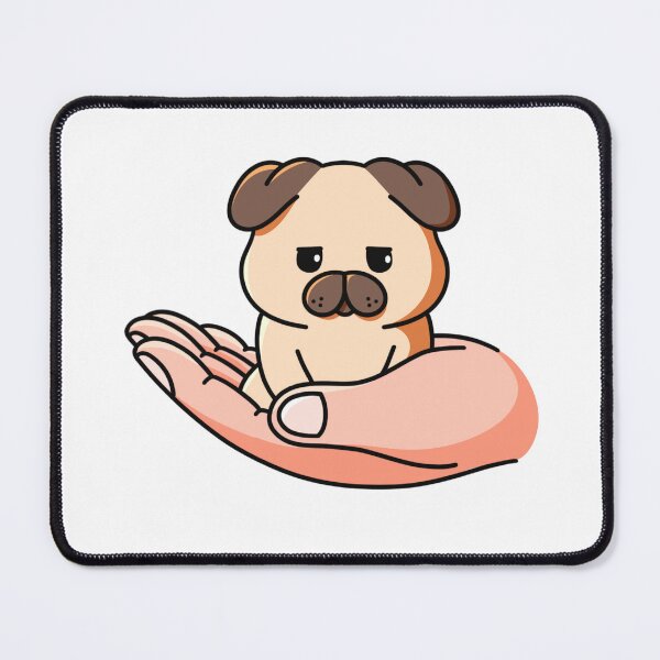 Item preview, Tiny Grumpy Pug designed and sold by yogiskencing.