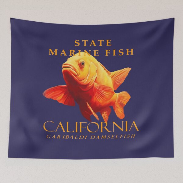 Item preview, California Territory Marine Fish The Damselfish designed and sold by taiche.