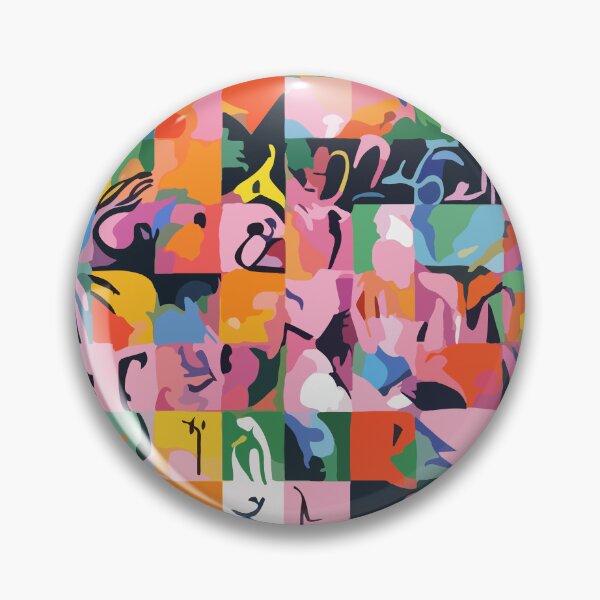 Item preview, Life On a Checkboard, Abstract Maximalism Eclectic Painting, Bohemian Pop of Color Illustration designed and sold by 83oranges.com.