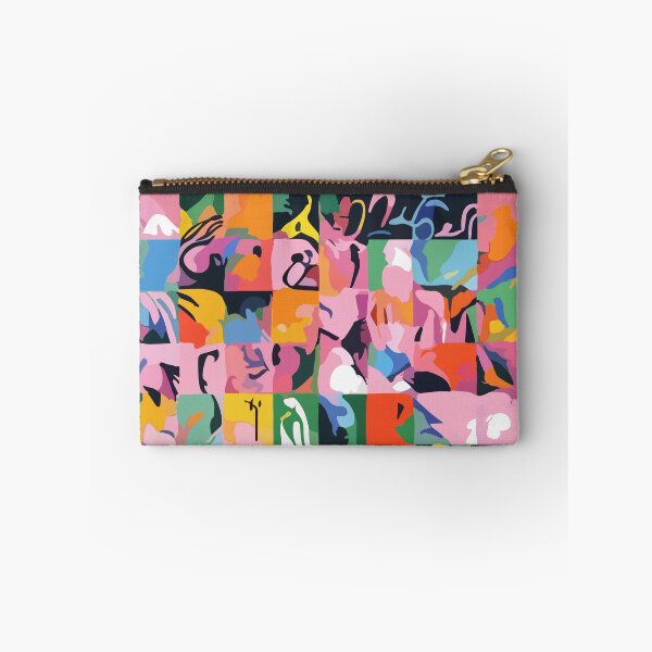 Item preview, Life On a Checkboard, Abstract Maximalism Eclectic Painting, Bohemian Pop of Color Illustration designed and sold by 83oranges.com.