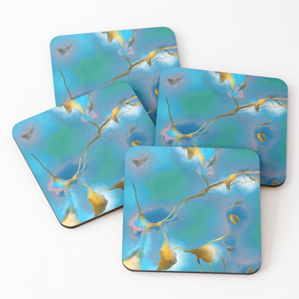 Item preview, In My Veins, Abstract Marble Gold Texture, Eclectic Painting Resin Bohemian, Contemporary Luxe Chic Luxury designed and sold by 83oranges.com.