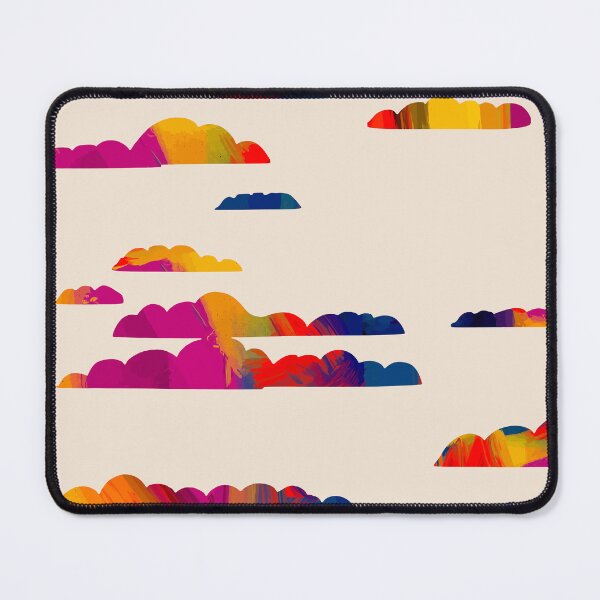 Item preview, Totem Clouds, Colorful Sky Vibrant Eclectic Bohemian, Abstract Positivity Good Vibes Boho Contemporary Modern Painting designed and sold by 83oranges.com.