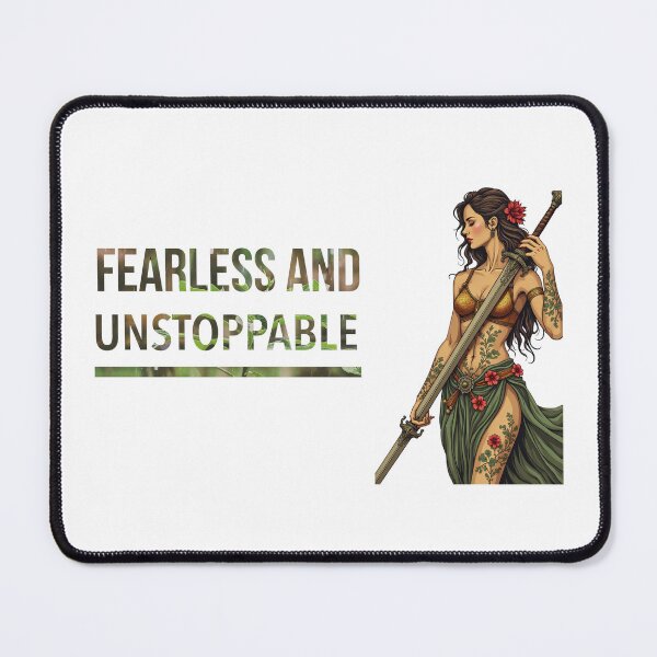 Item preview, FEARLESS AND UNSTOPPABLE designed and sold by Pawprintgallary.