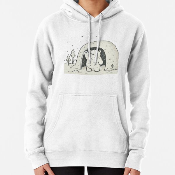 Item preview, Friendly Polar Bear in Snowy Den designed and sold by LyssasMindArt.