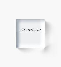 skateboard Acrylic Block