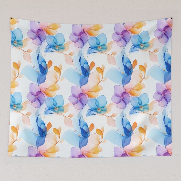 Item preview, Soft Watercolor Florals – Elegant Seamless Pattern (2/4) designed and sold by sabantha.