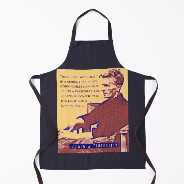 Item preview, Ludwig Wittgenstein quote: There is no more light in a genius than in any other honest man—but he has a particular kind of lens to concentrate this light into a burning point. designed and sold by artbleed.