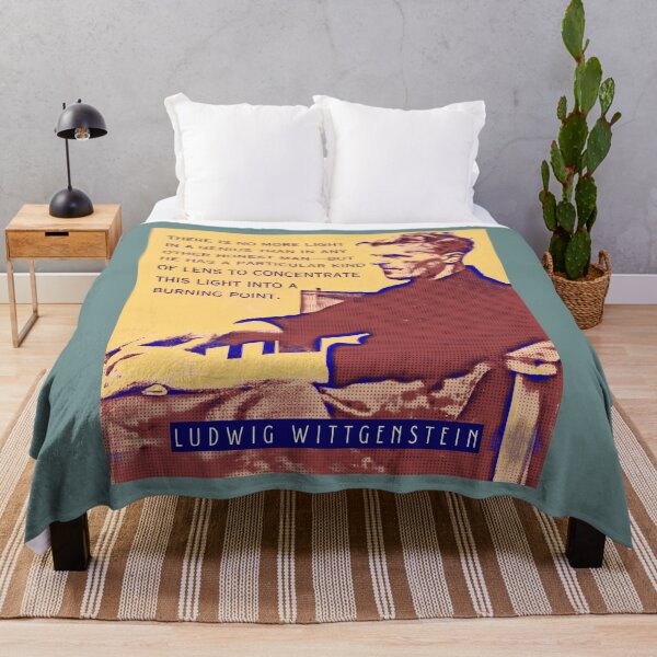 Item preview, Ludwig Wittgenstein quote: There is no more light in a genius than in any other honest man—but he has a particular kind of lens to concentrate this light into a burning point. designed and sold by artbleed.