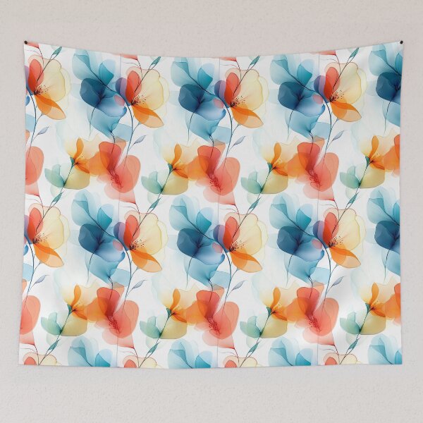 Item preview, Soft Watercolor Florals – Elegant Seamless Pattern (3/4) designed and sold by sabantha.