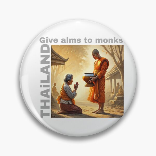 Item preview, Give alms to monks designed and sold by arokya53.