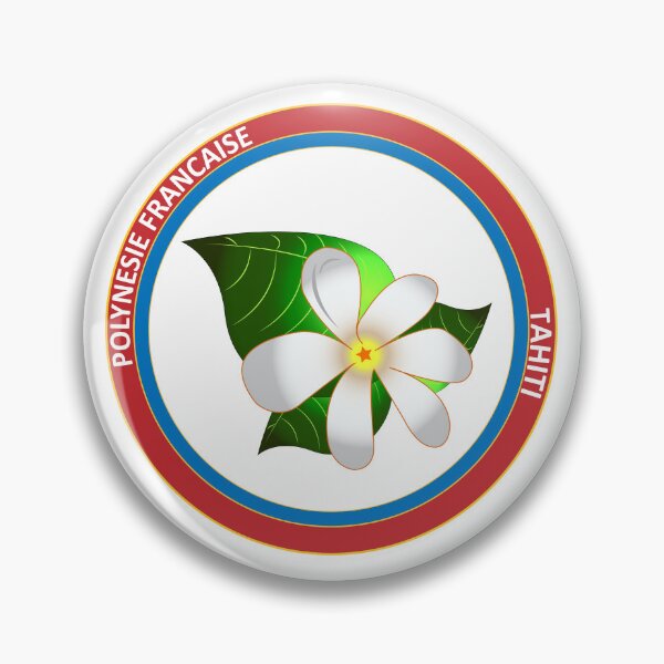 Item preview, Tiare Tahiti Badge designed and sold by Aureaignis.
